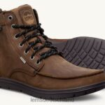 RJ44BP110 Lems Wasserdichter Boulderstiefel Schuhe Frauen verwittertes Umbra