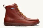 RJ44BP123 Lems Boulder-Stiefelleder Schuhe Frauen rostrot - Image 2
