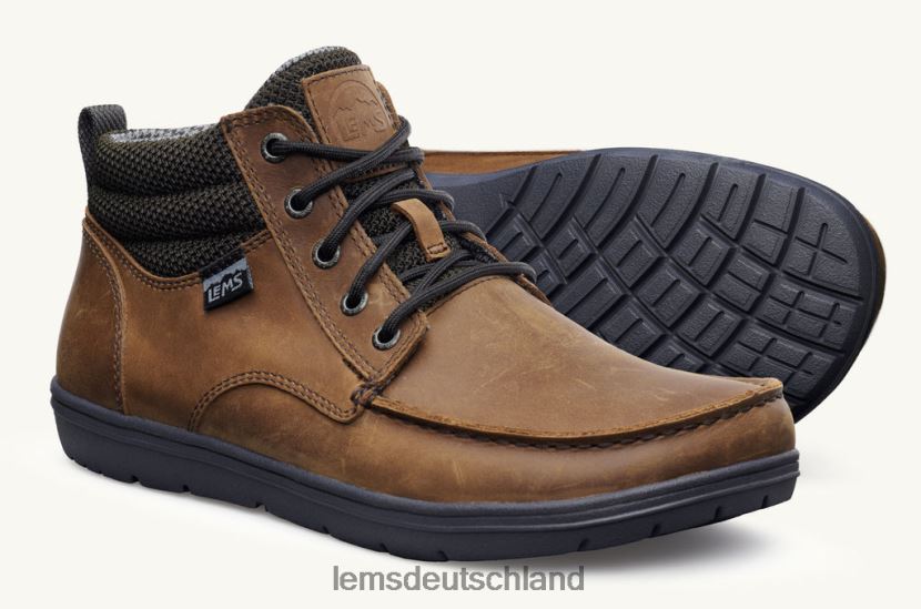 rj44bp124_lems_boulder_stiefel_aus_mittelhohem_leder_schuhe_frauen_umber.jpg RJ44BP124 Lems Boulder-Stiefel aus mittelhohem Leder Schuhe Frauen Umber - Image 1